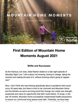 Mountain Home Summer Newsletter - 2021