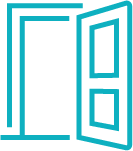 icon of open door